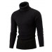 Men's Pullover Jumper Knit Retro Stylish Color Block Turtleneck Beaded Edge Sweaters Daily Holiday Winter White Black XS S M / Polyester / Elastic / Rib Fabrics / Long Sleeve / Machine wash