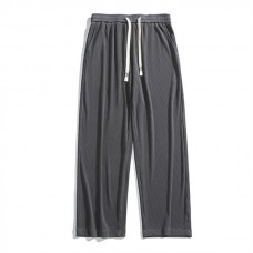 kozsports: Mens Long Pants Summer Ice Silk Loose Straight Trousers